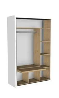 Dessin professionnel d'architecte d'intérieur montrant un meuble de rangement prévu dans l'aménagement.
